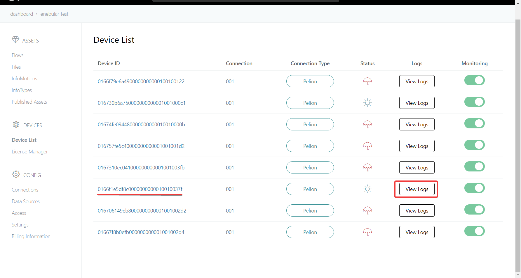 GettingStarted-logs-deciceList