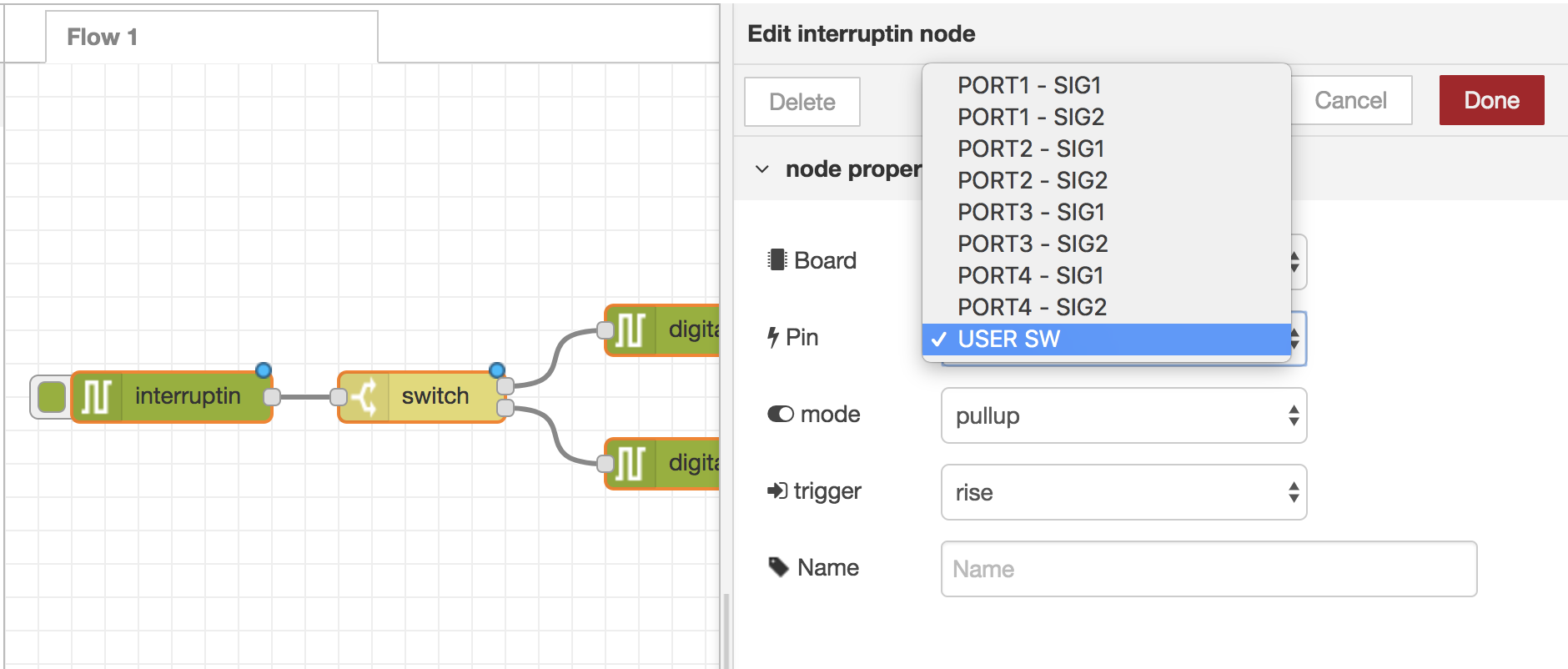 SampleFlows-switchLchika-setting