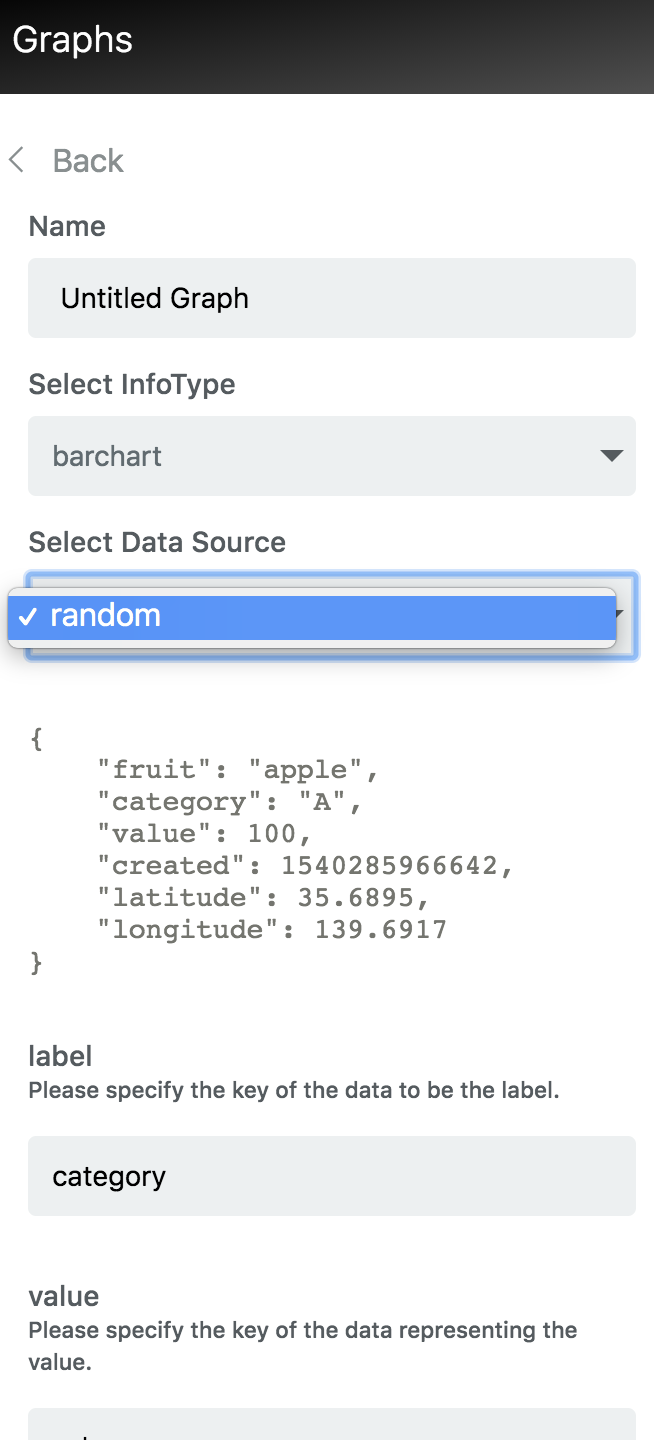 Select random data source